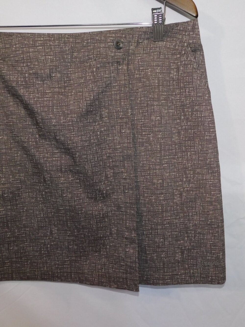AVIA Brown Tan Water Resistant Golf Skort / Skirt with Shorts Womens XL - Picture 10 of 11